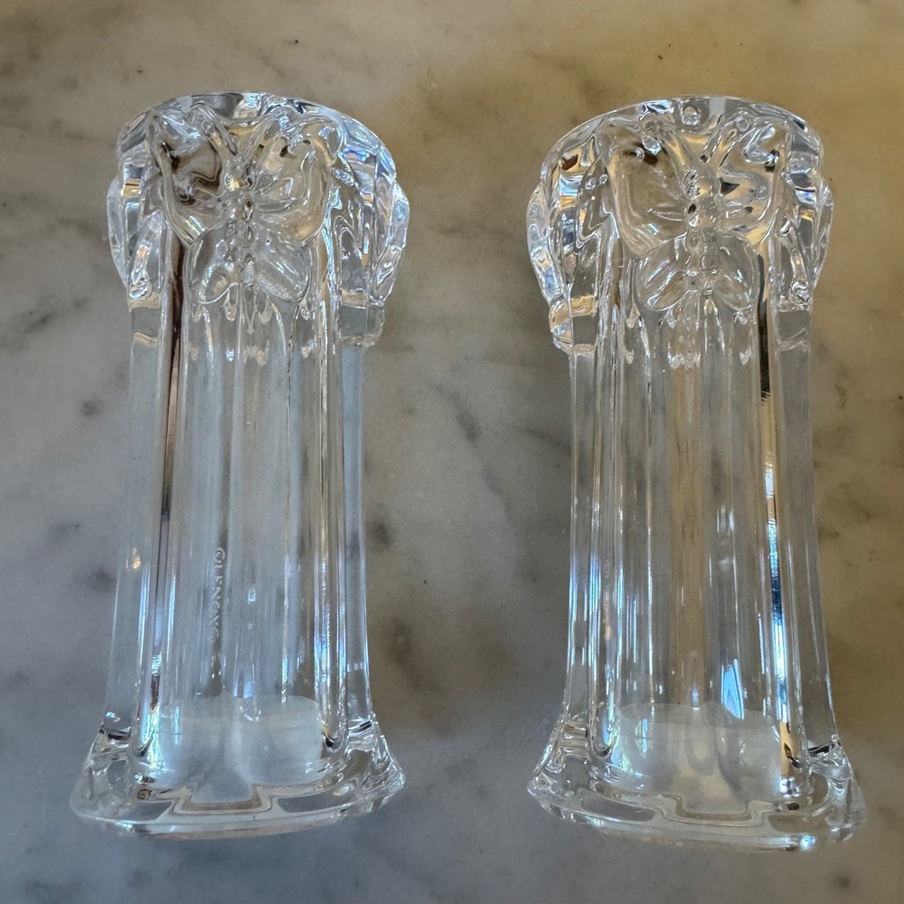 Lenox Butterfly Meadow Crystal Sugar Bowl Creamer Salt Pepper Shaker Set 4 Piece - Picture 4 of 6